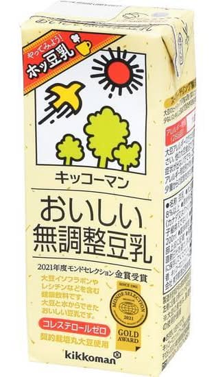 キッコーマン　無調整豆乳　200ml　J-318