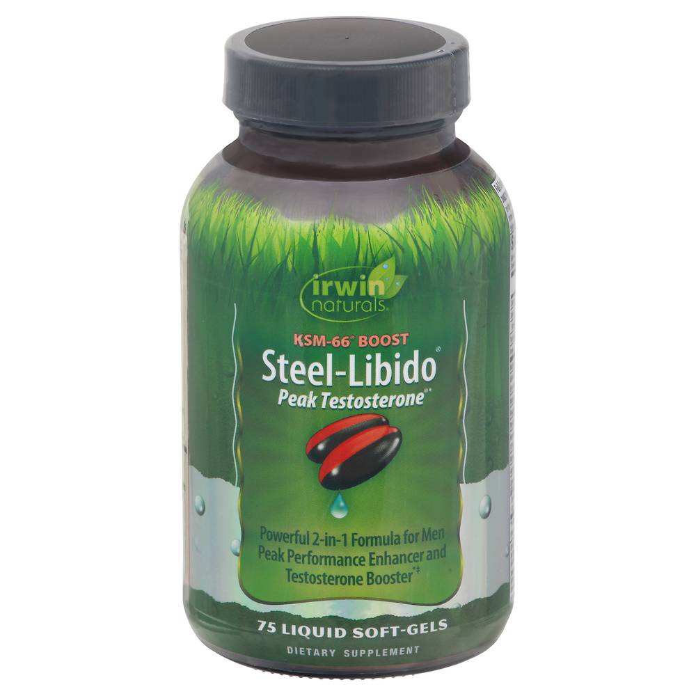 Irwin Naturals Steel-Libido Peak Testosterone Liquid Soft-Gels