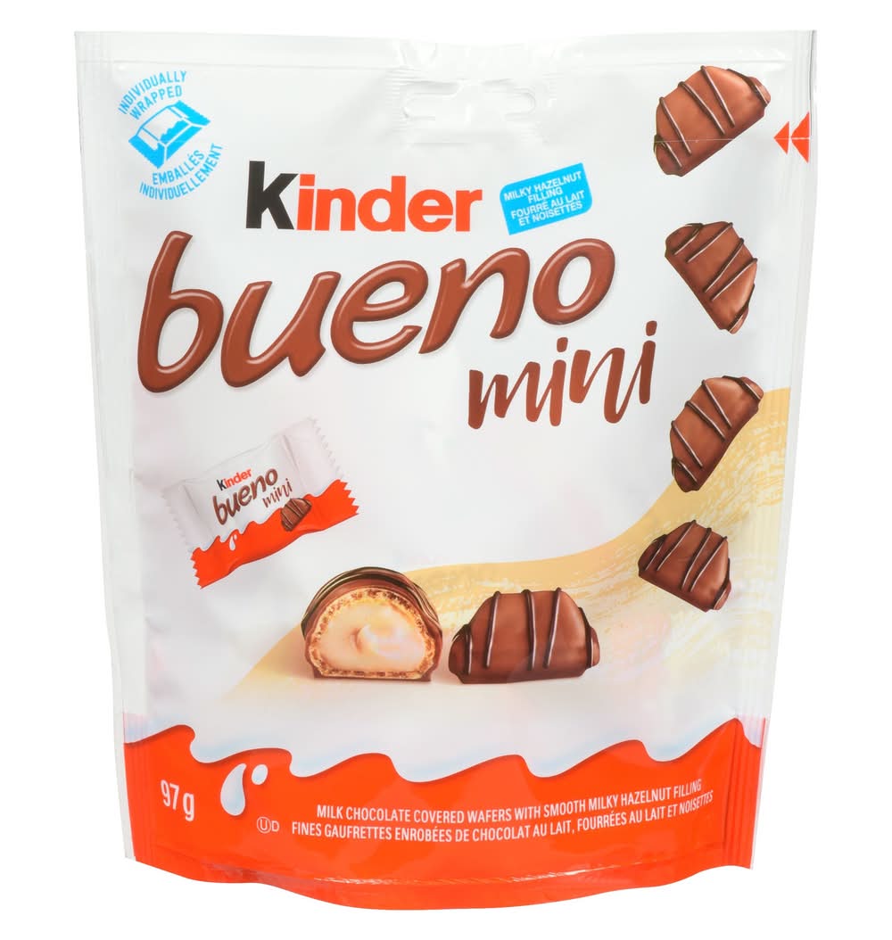 Bueno mini chocolat au lait et aux noix - mini milk and nut chocolate