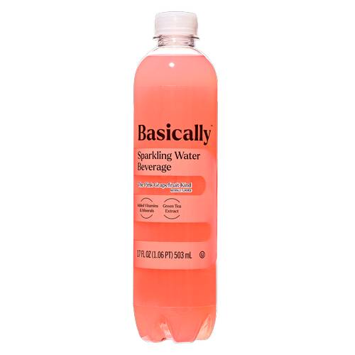 Basically Sparkling Water, Pink Grape Fruit (17 fl oz)