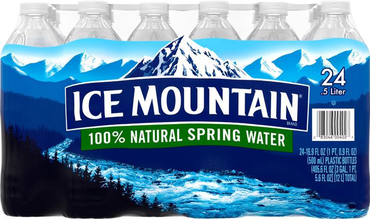 Ice Mountain Natural Spring Water (24 ct, 16.9 fl oz)
