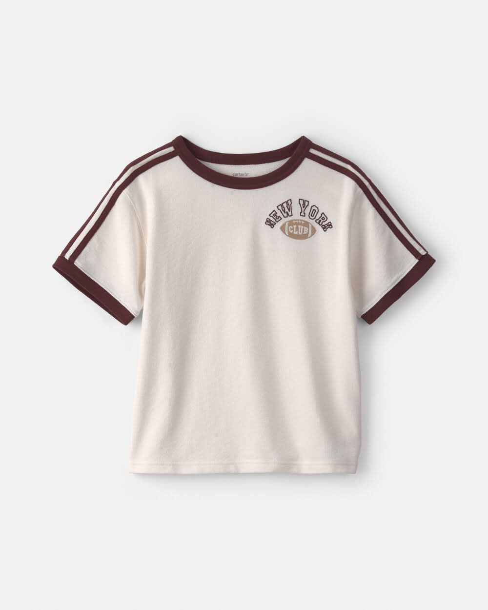 Boys New York Graphic Tee - Cream - 8
