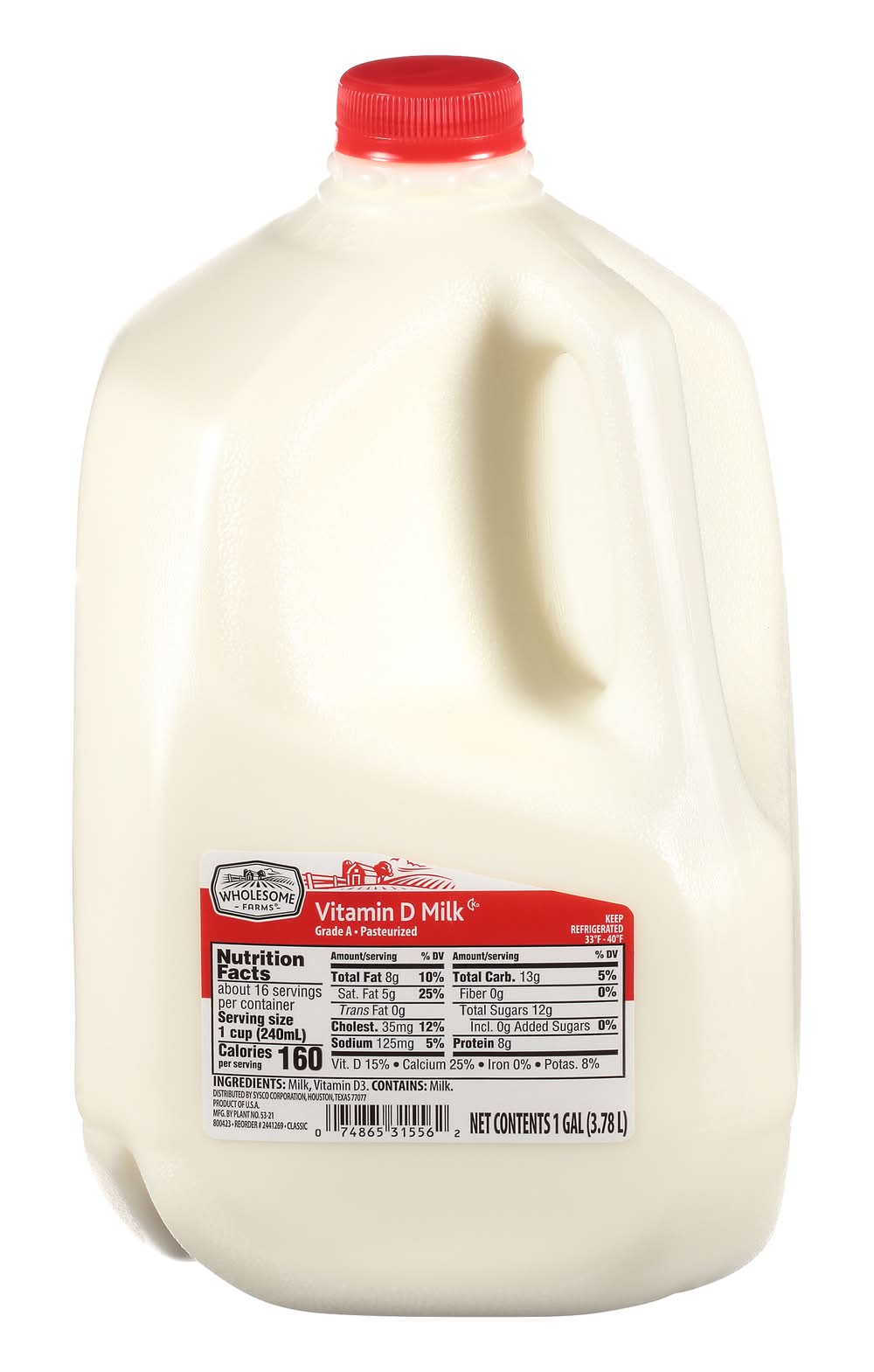 Big Daddy's - Wholesome Farms Vitamin D Milk (1 gal) - Delivery in