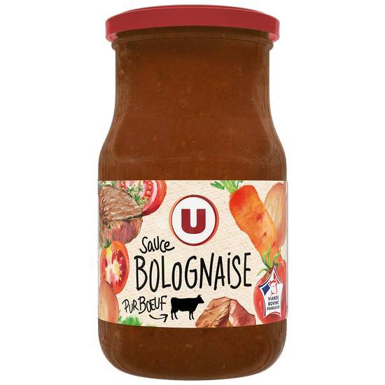 Les Produits U - Sauce bolognaise pur bœuf (680g)