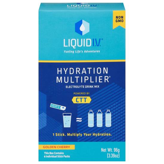Liquid I.v. Hydration Multiplier Golden Cherry Electrolyte Drink Mix (3.39 oz)