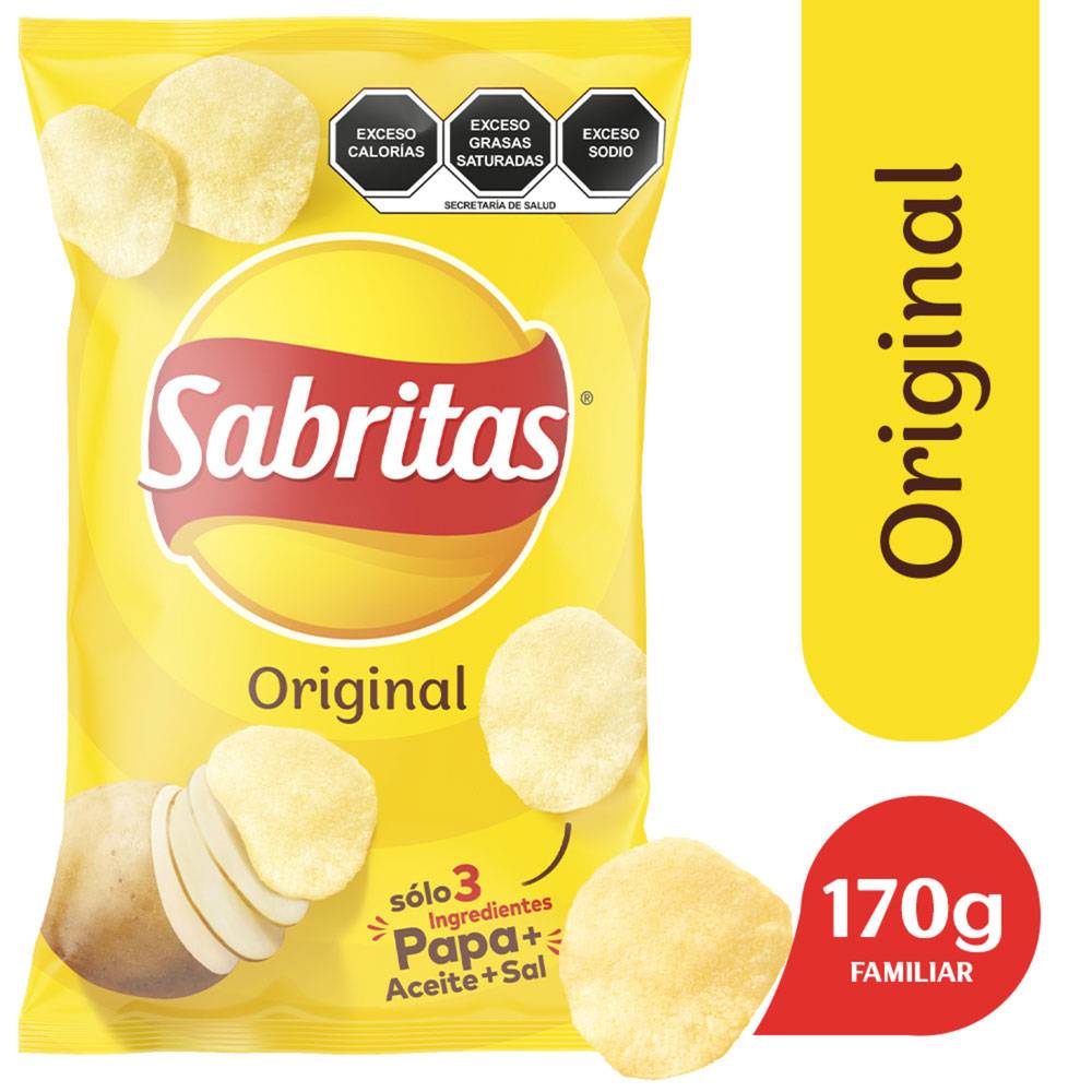 Sabritas · Papas fritas originales (170 g)