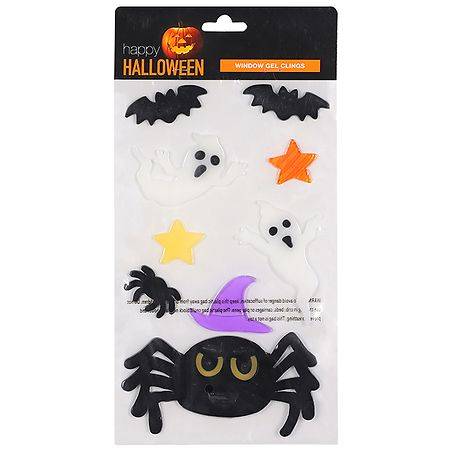 Festive Voice Happy Halloween Window Gel Clings