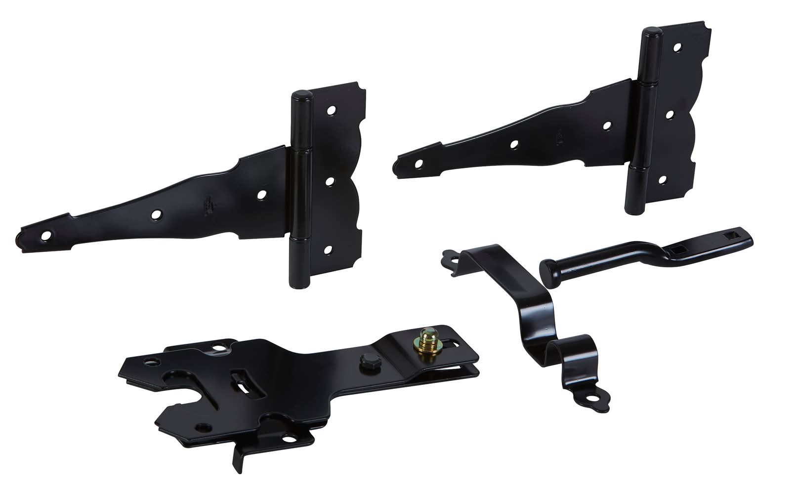 National Hardware 8-in Black Gate hardware kit