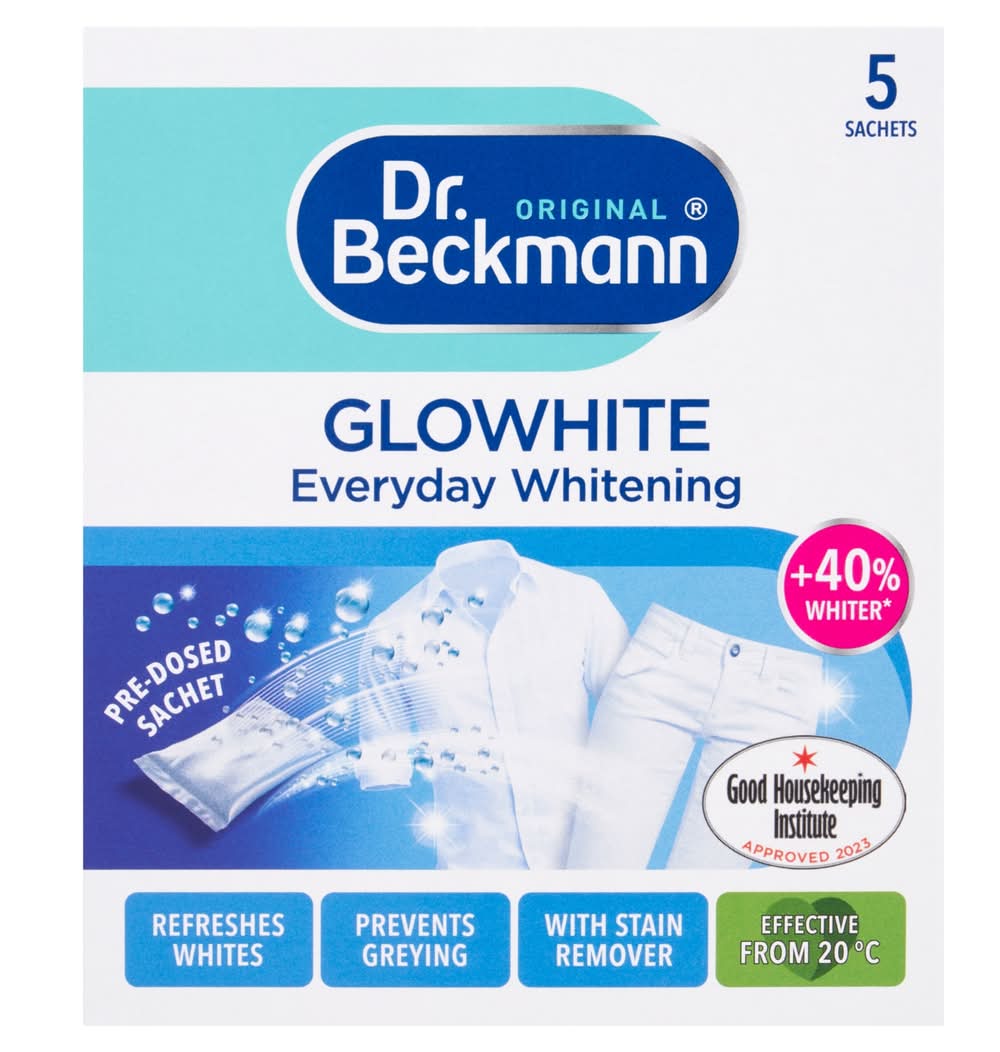 Dr. Beckmann Original Glowhite With Stain Remover Sachets (5 pack)