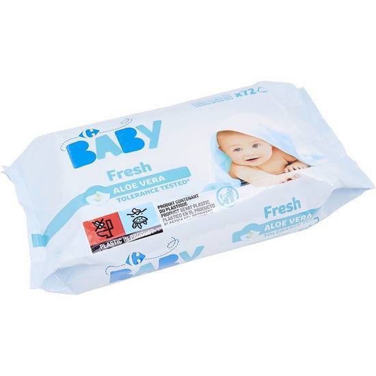 Carrefour Baby - Lingettes bébé à l'aloe vera