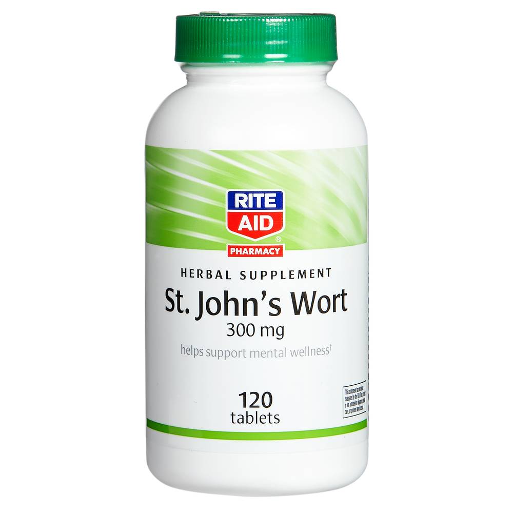 Rite Aid St. John's Wort 300 mg Herbal Supplement Tablets (120 ct)
