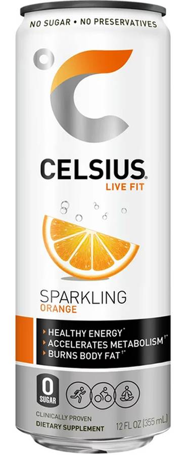 Celsius Sparkling Orange 12oz
