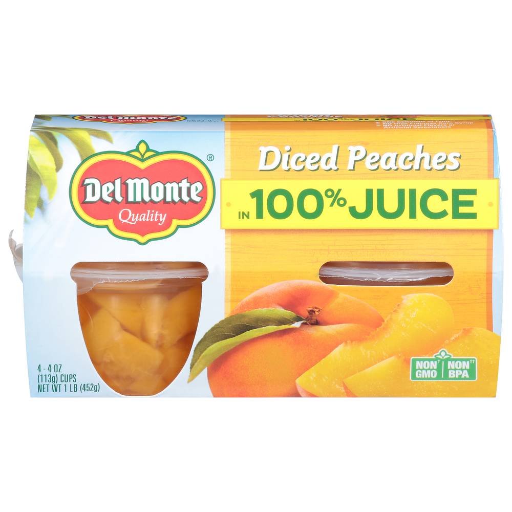 Del Monte Diced Peaches in 100% Juice