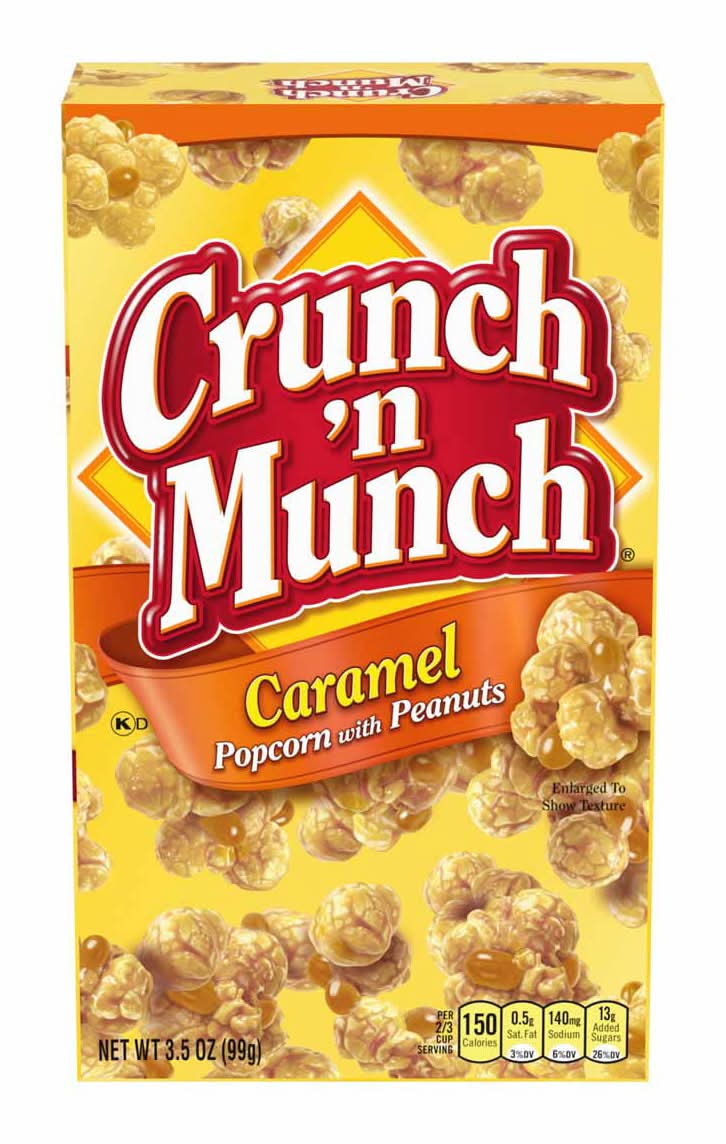 Crunch `N Munch Caramel Popcorn With Peanuts 3.5 Oz