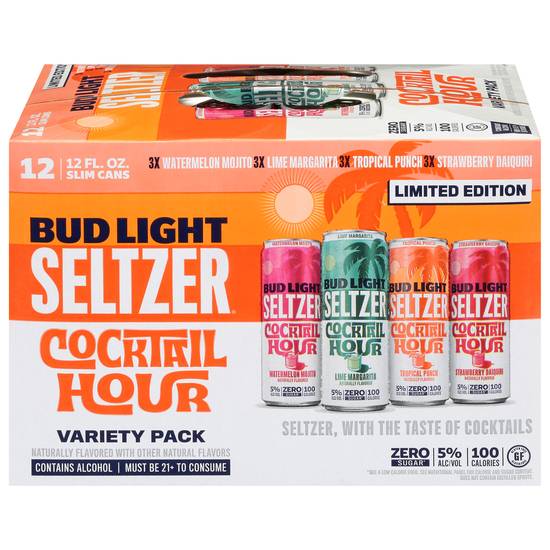 Bud Light Cocktail Hour Seltzer (12 pack, 12 fl oz) (variety pack)