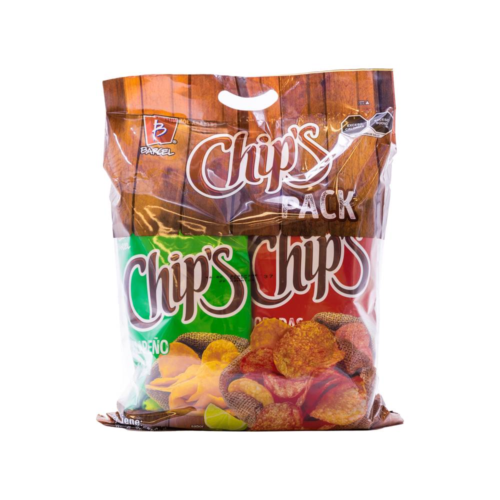 Barcel chips papas surtidas (4 un)