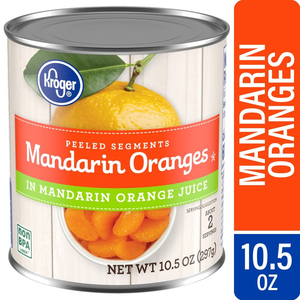 Kroger Peeled Segments Mandarin Oranges in Juice (10.5 oz)