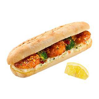 焼きたてサンド／さっぱりレモンのガーリックシュリンプ Hot Sandwich Garlic Shrimp ~Refreshing Lemon~
