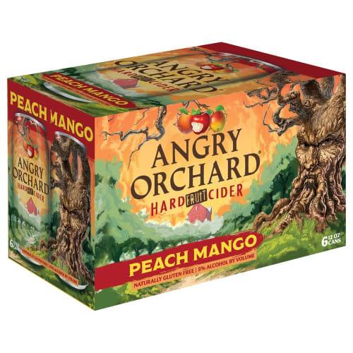 Angry Orchard · Naturally Gluten Free Peach Mango Hard Fruit Cider (6 x 12 fl oz)