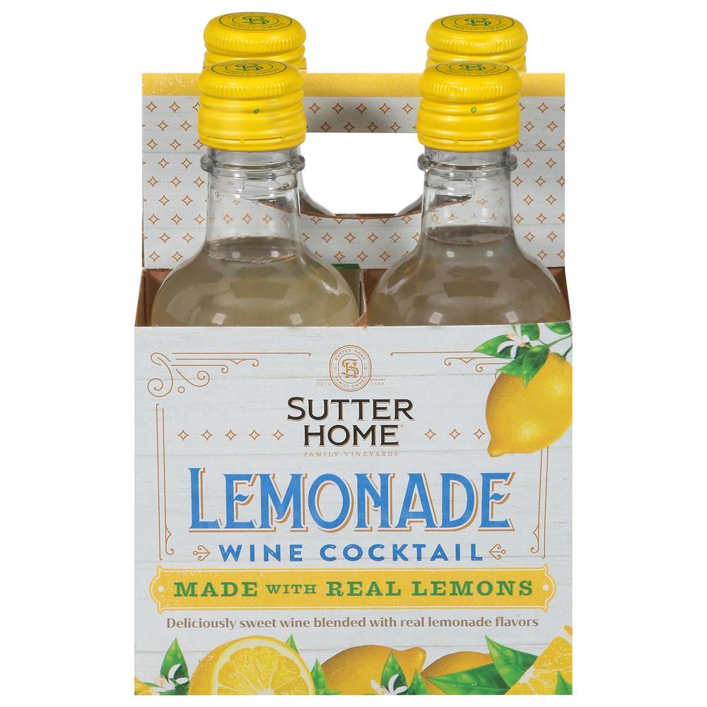 Sutter Home Lemonade Wine Cocktail (4 x 187 ml)