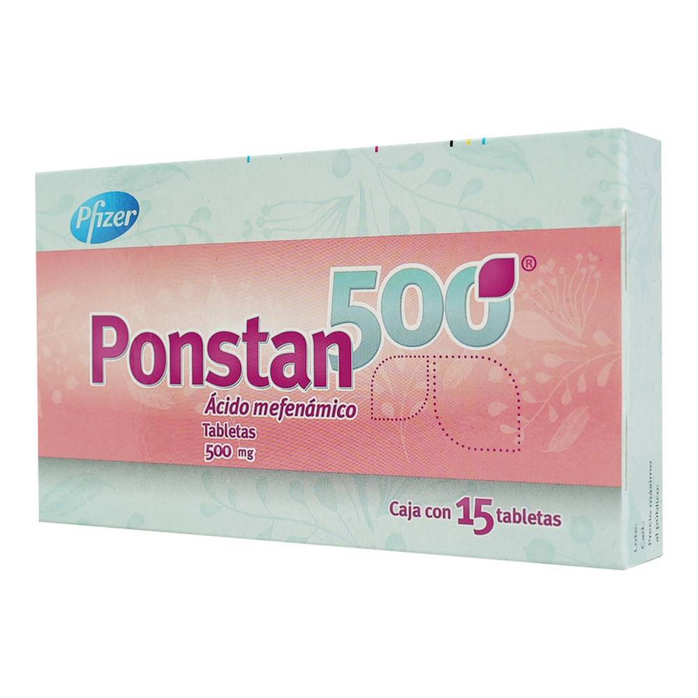 Pfizer · Ponstan 500 ácido mefenámico tabletas 500 mg (30 g)