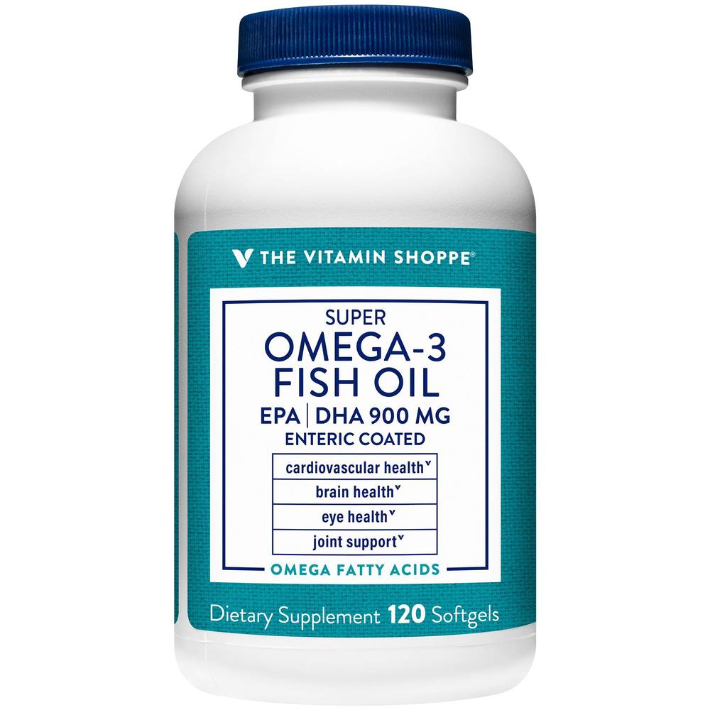 The Vitamin Shoppe Super Omega-3 Fish Oil-Epa/Dha-900Mg Enteric Coated Softgels