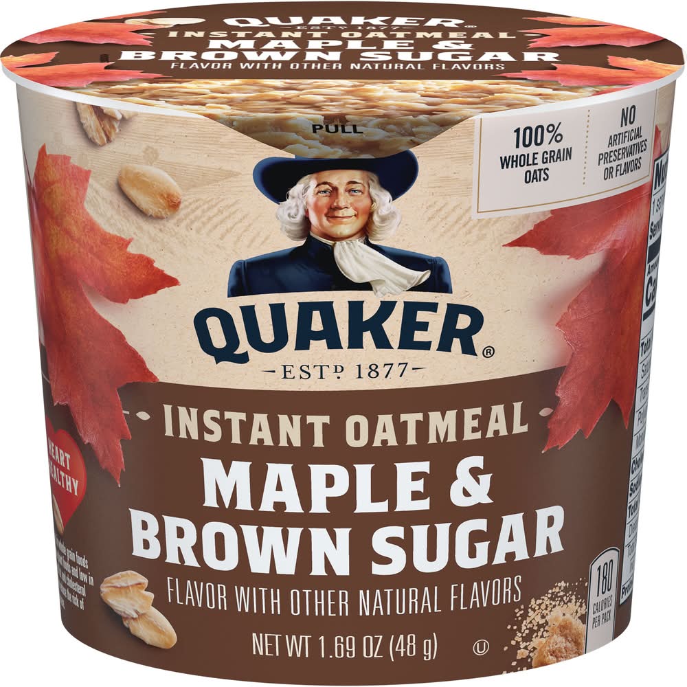Quaker Instant Oatmeal, Maple & Brown Sugar (1.69 oz)