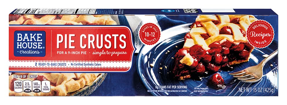 Bake House Creations Pie Crusts, 9 in (15 oz, 2 ct)