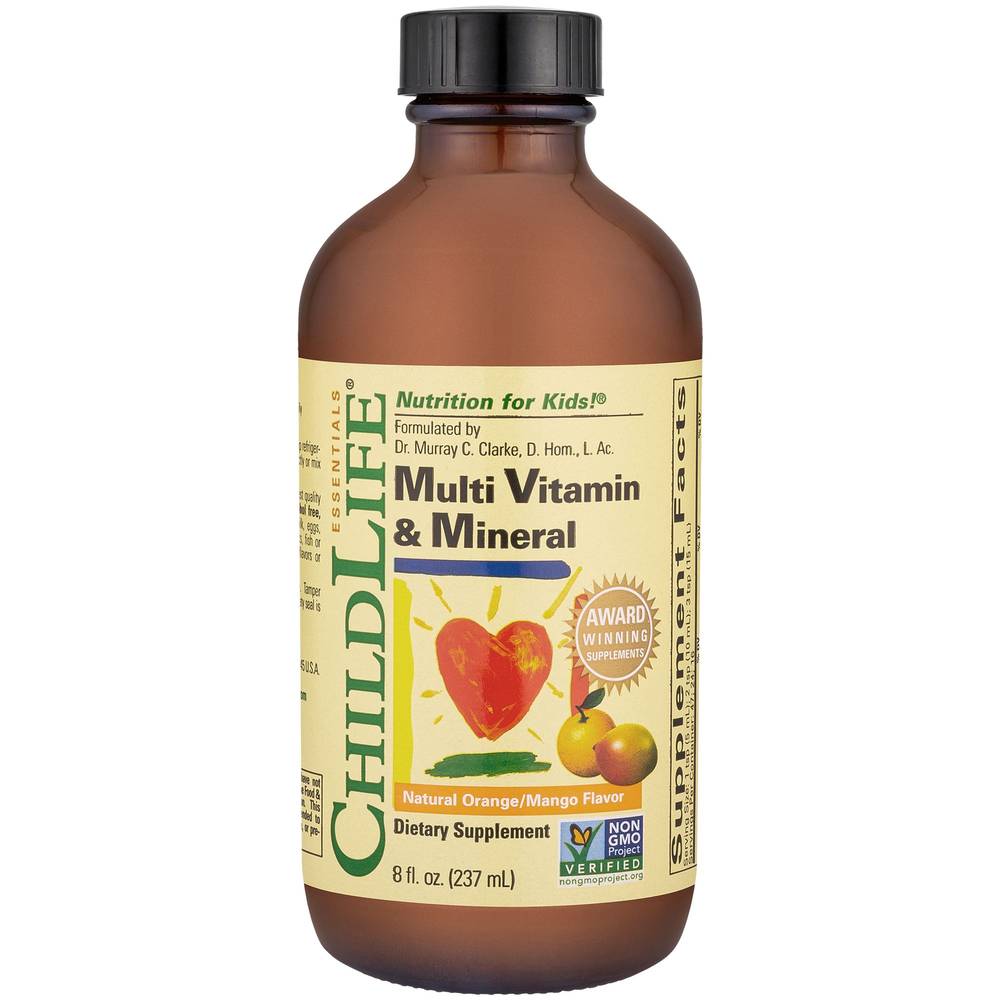 Multi Vitamin & Mineral Liquid For Kid'S - Orange & Mango (8 Fl. Oz. / 47 Servings)