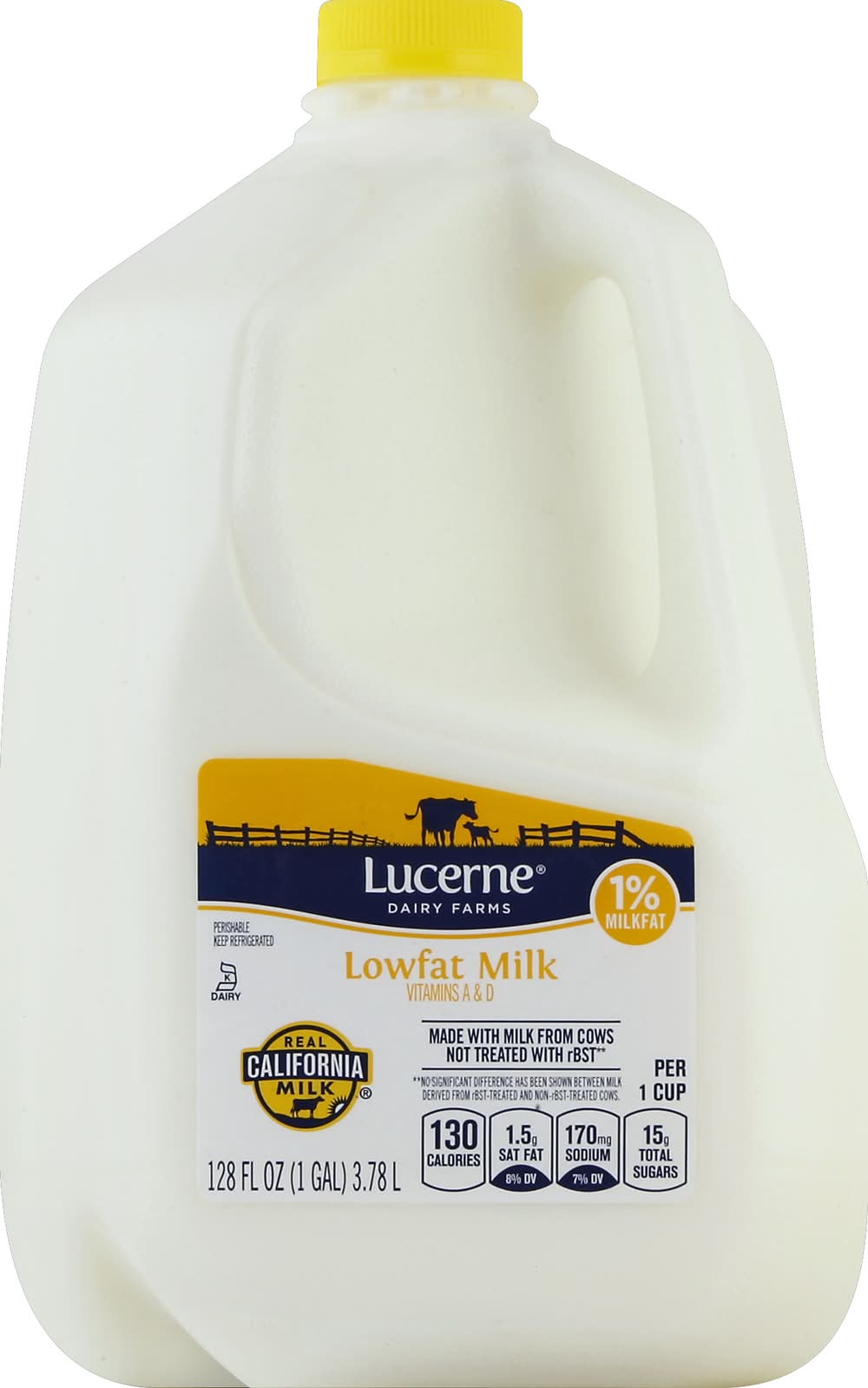 Lucerne Real California Lowfat Milk (3.78 L)