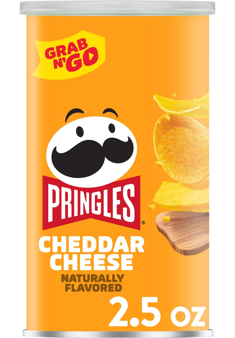 Pringles Grab N' Go Potato Crisps, Cheddar Cheese (2.5 oz)