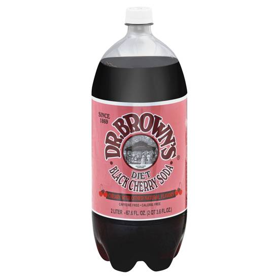 Dr. Brown's Diet Black Cherry Soda (2 L)