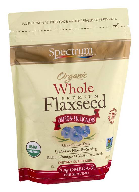Organic Whole Flaxseed Spectrum 15 oz