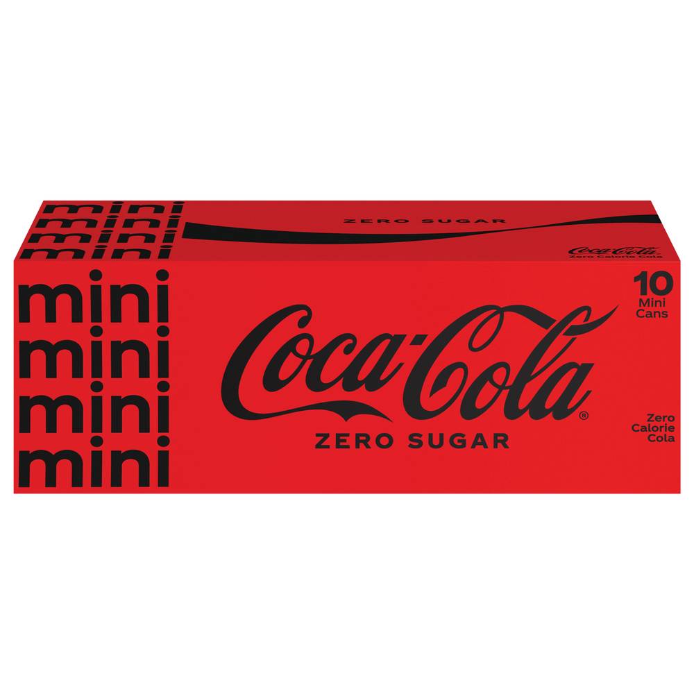 Coca-Cola Zero Sugar Mini pack Cola (10 pack, 7.5 fl oz)