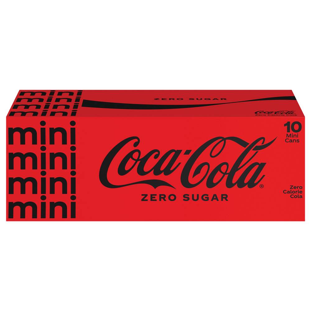 Coca-Cola Zero Sugar Mini pack Cola (10 x 7.5 fl oz)