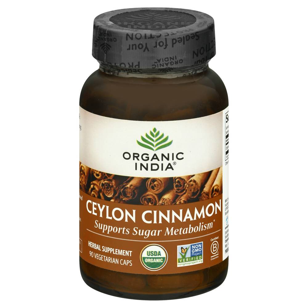 Organic India Ceylon Cinnamon Supplement (90 x 0.07 oz)