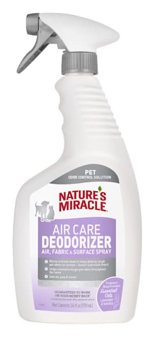 Nature's Miracle Air Care, Fabric and Surface Spray Lavender & Vanilla Scent Pet Odor Eliminator Deodorizer, 24 fl. oz.