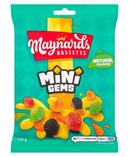 Maynards Bassetts Mini Gems (130g)