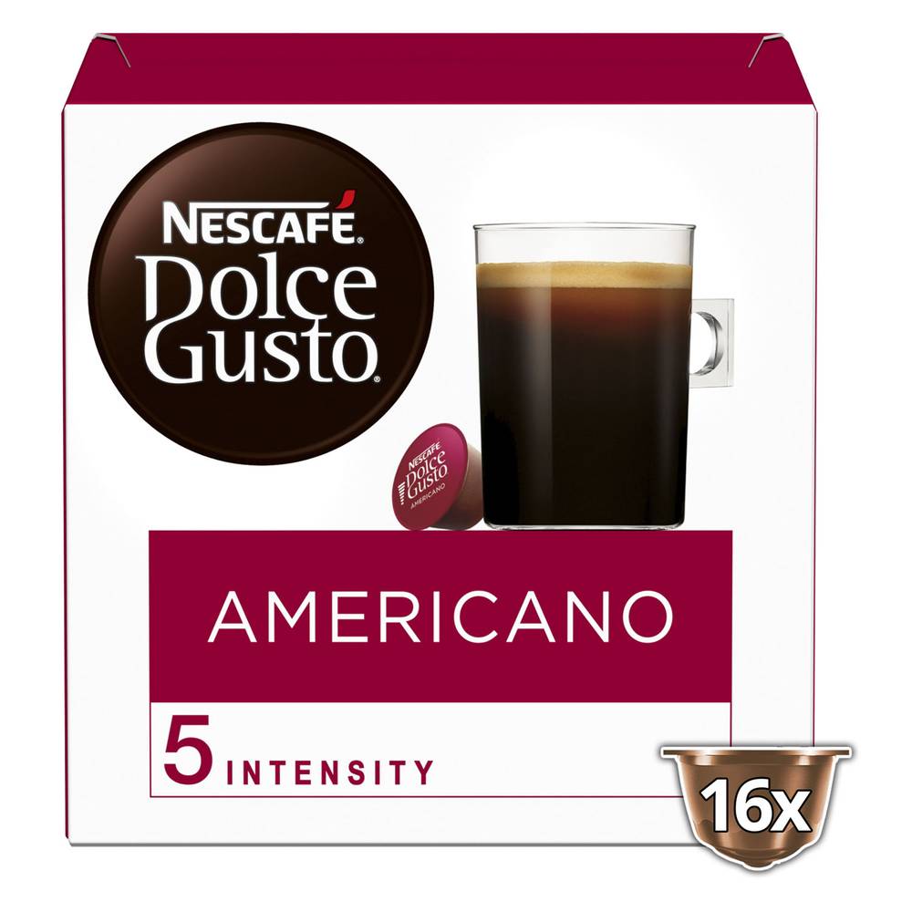 Dolce gusto café nescafé americano (16 cápsulas)