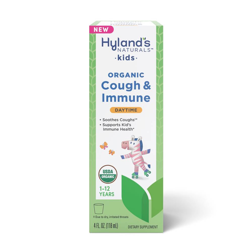 Hyland's Naturals Kids Organic Cough & Immune Daytime Supplement (4 fl oz)