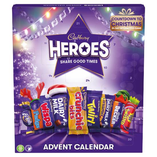 Cadbury Heroes Chocolate Advent Calendar (230g)