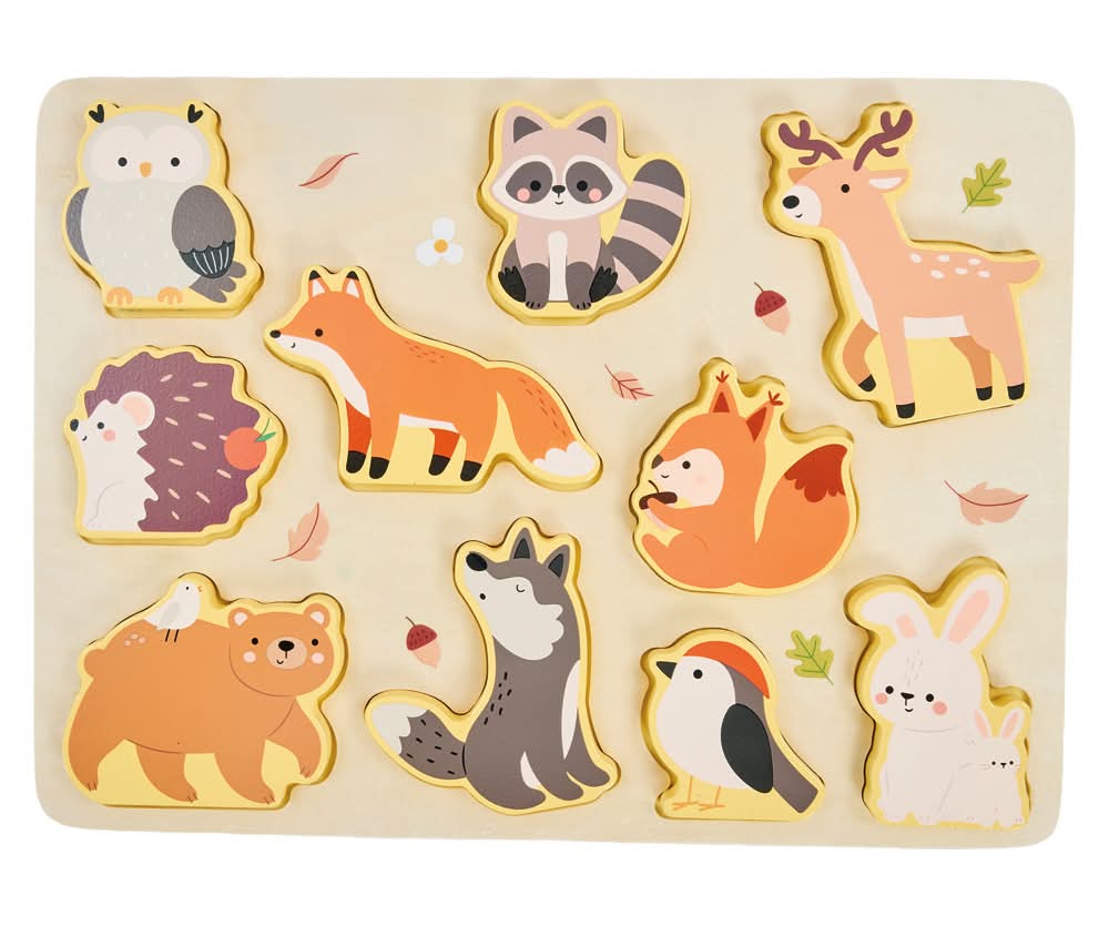 Little Town Animals Lift and Learn Puzzle