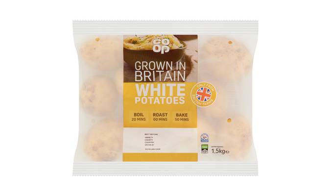 Co-op British White Potatoes 1.5kg