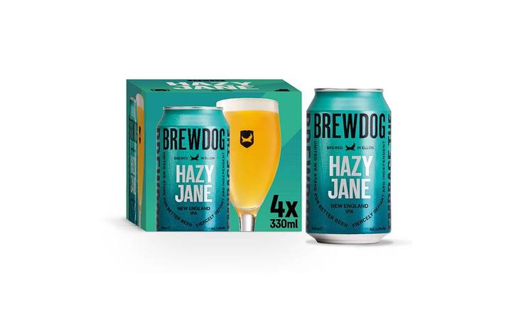 BrewDog Hazy Jane New England IPA 4 x 330ml Cans (400707)