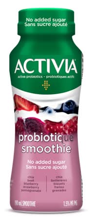 Activia Probiotic Smoothie For Gut Health, Mixed Berries (190 ml)
