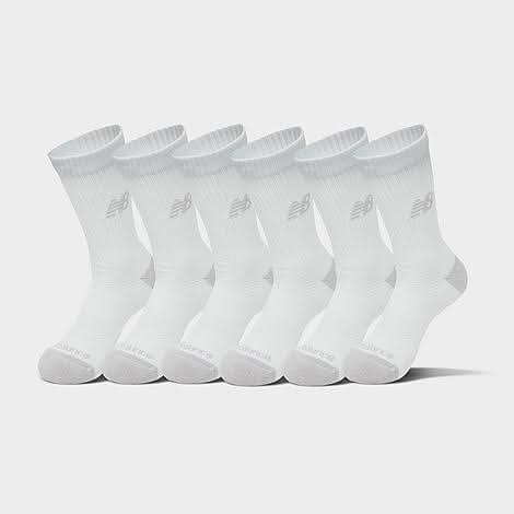 New Balance Active Crew Socks (6-Pack) (Medium) - Men's Sizing