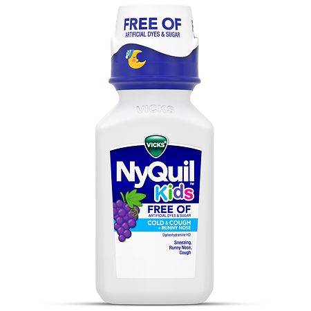 NyQuil Kids Cold & Cough Relief Liquid, Grape (6 oz)