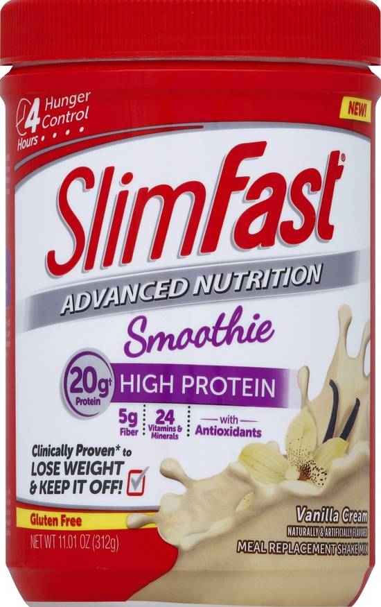 Slimfast Vanilla Cream Smoothie Protein (11.4 oz)