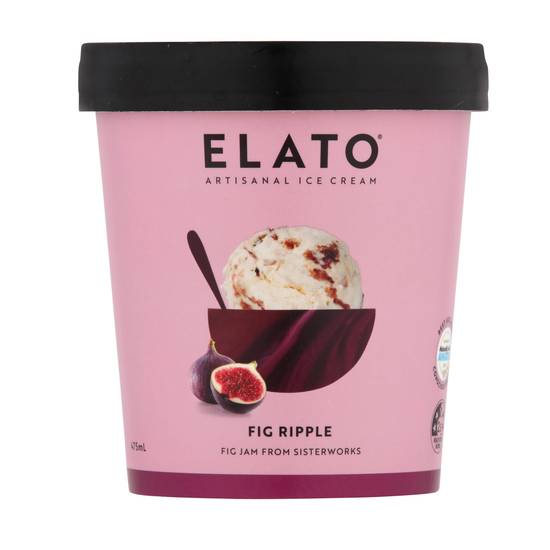 Elato Fig Ripple Ice Cream 475ml