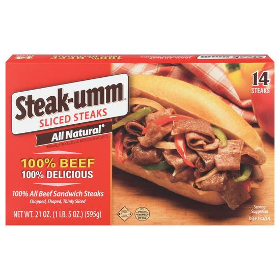 Steak-Umm Beef Sandwich Steaks (21 oz)
